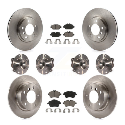 Hub Bearing Brake Rotor And Pad Front Rear Kit (10Pc) For Mini Cooper Countryman