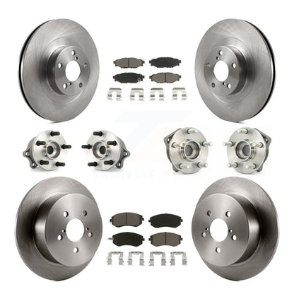 Hub Bearing Brake Rotor Pad Front Rear Kit (10Pc) For 2005 Subaru Outback Legacy