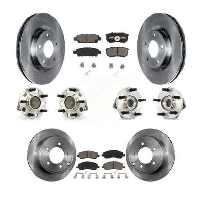 Hub Bearing Brake Rotor Pad Front Rear Kit (10Pc) For Chrysler Dodge Sebring 200