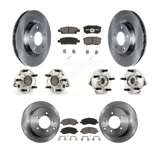 Hub Bearing Brake Rotor Pad Front Rear Kit (10Pc) For Chrysler Dodge Sebring 200