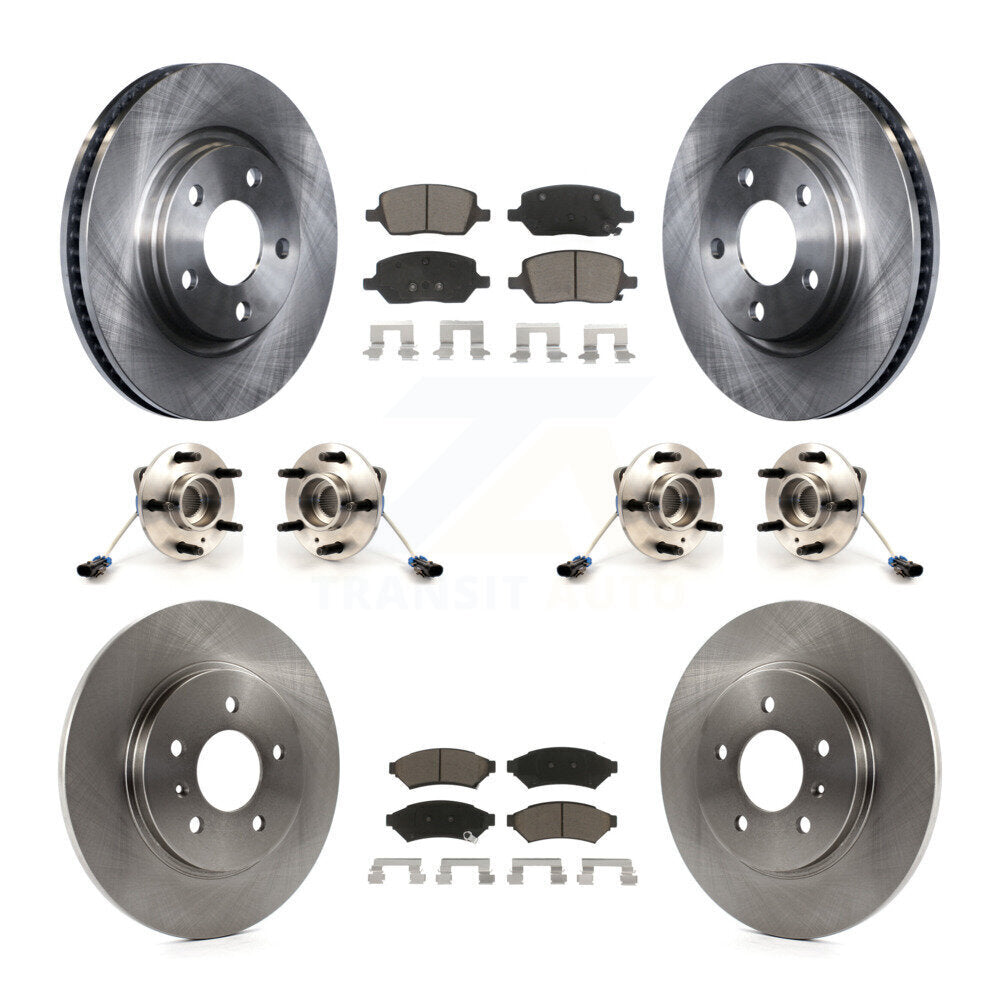 Hub Bearing Brake Rotor Pads Front Rear Kit (10Pc) For Pontiac Montana Chevrolet