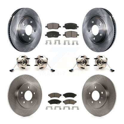 Hub Bearing Brake Rotor Pads Front Rear Kit (10Pc) For Pontiac Montana Chevrolet