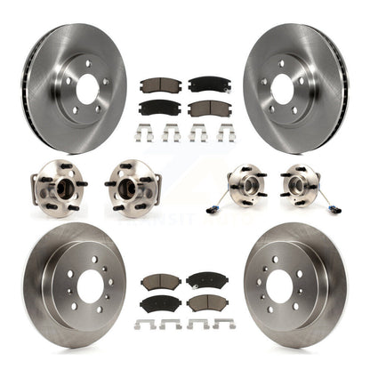 Hub Bearing Brake Rotor And Pad Front Rear Kit (10Pc) For Chevrolet Impala Monte