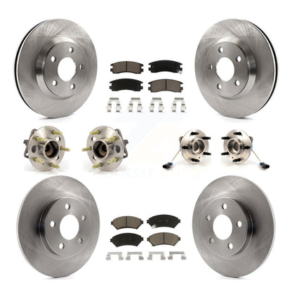 Hub Bearing Brake Rotor Pad Front Rear Kit (10Pc) For 05 Buick Park Avenue Ultra