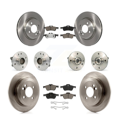 Hub Bearings Disc Brake Rotors And Pads Front Rear Kit (10Pc) For Mini Cooper