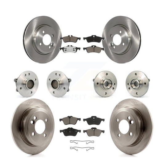 Hub Bearings Disc Brake Rotors And Pads Front Rear Kit (10Pc) For Mini Cooper