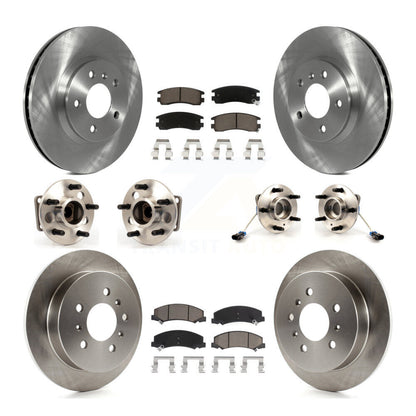 Hub Bearing Brake Rotor And Pad Front Rear Kit (10Pc) For Chevrolet Impala Monte
