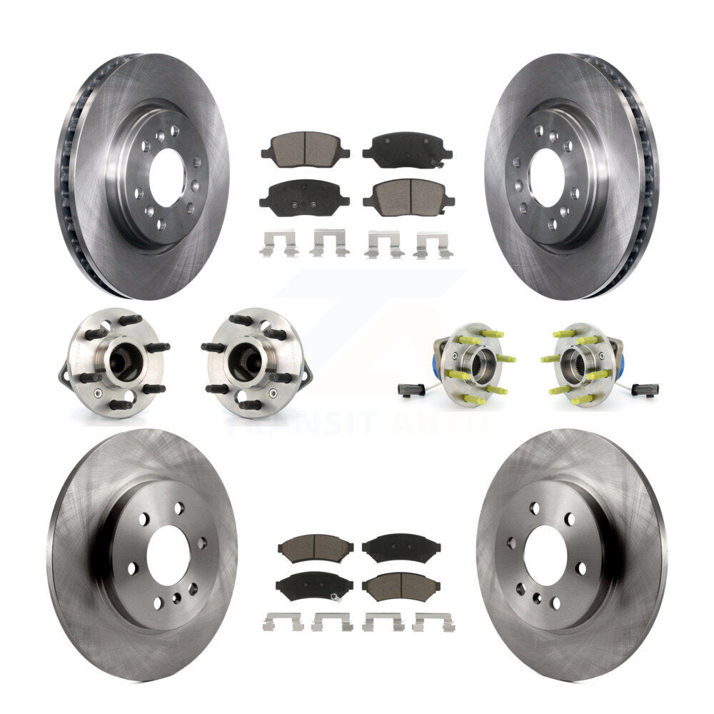 Hub Bearing Brake Rotor Pads Front Rear Kit (10Pc) For Pontiac Montana Chevrolet