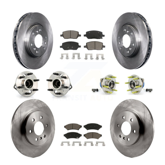 Hub Bearing Brake Rotor Pads Front Rear Kit (10Pc) For Pontiac Montana Chevrolet