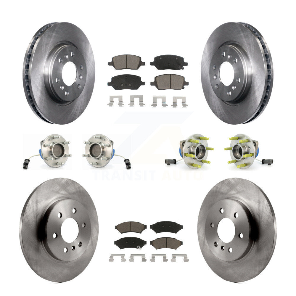 Hub Bearing Brake Rotor Pads Front Rear Kit (10Pc) For Pontiac Montana Chevrolet