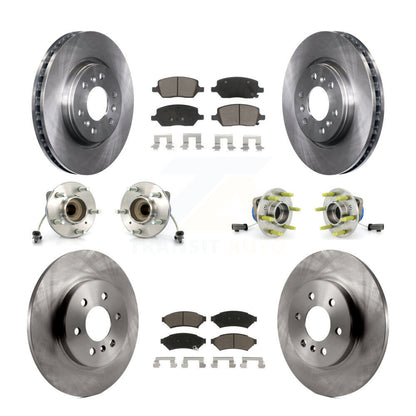 Hub Bearing Brake Rotor Pad Front Rear Kit (10Pc) For Saturn Relay 3 Hole Flange