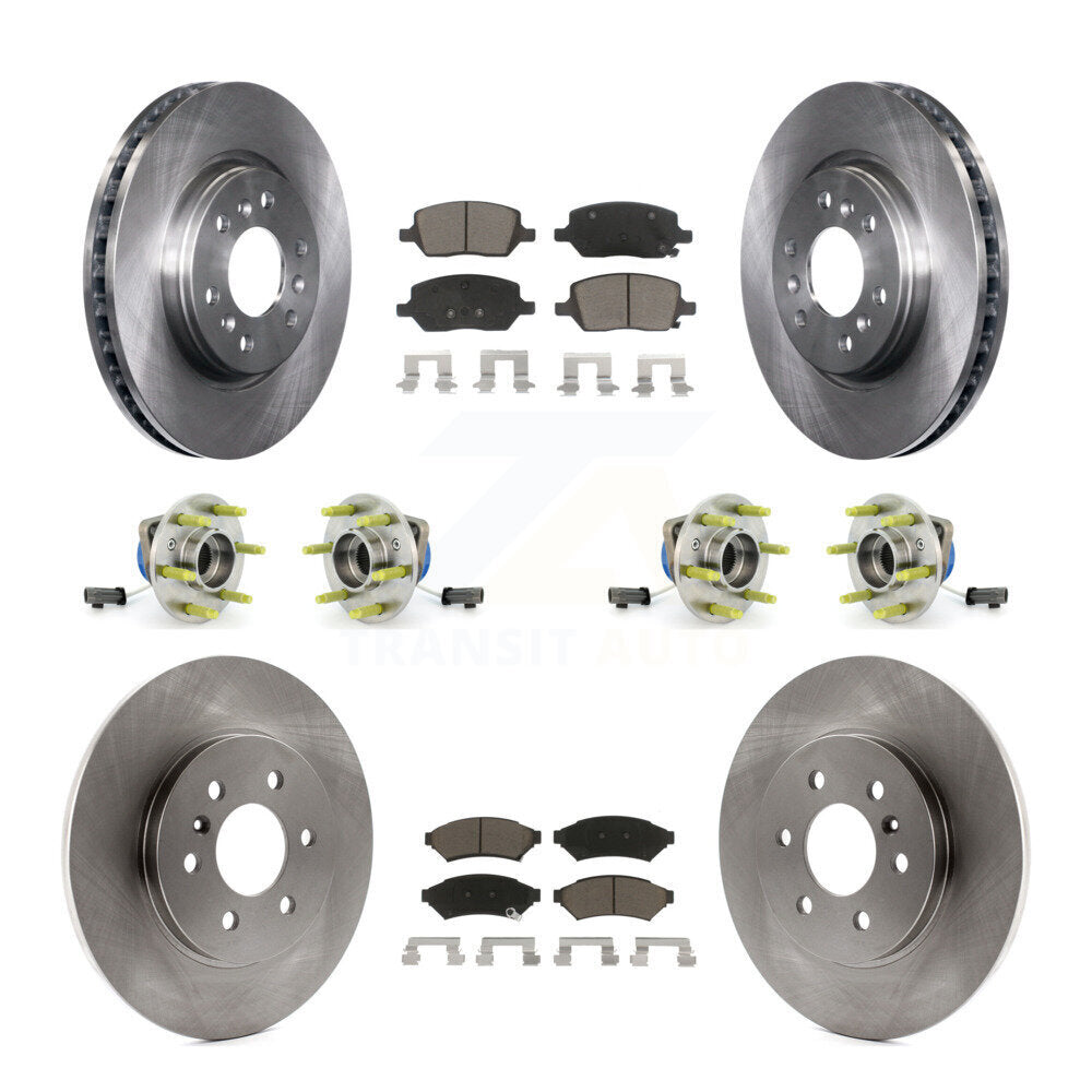 Hub Bearing Brake Rotor Pads Front Rear Kit (10Pc) For Pontiac Montana Chevrolet