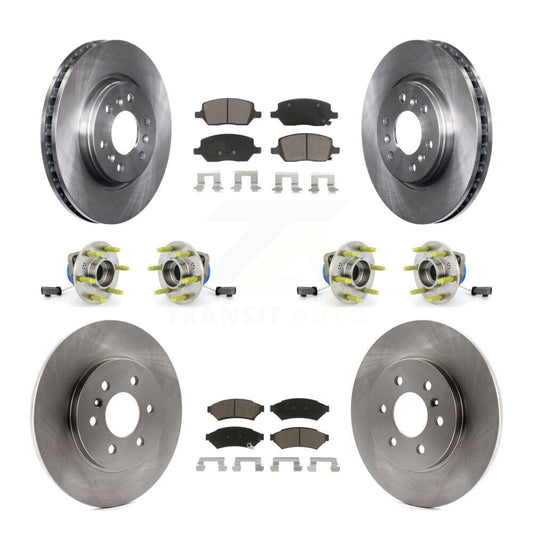 Hub Bearing Brake Rotor Pads Front Rear Kit (10Pc) For Pontiac Montana Chevrolet