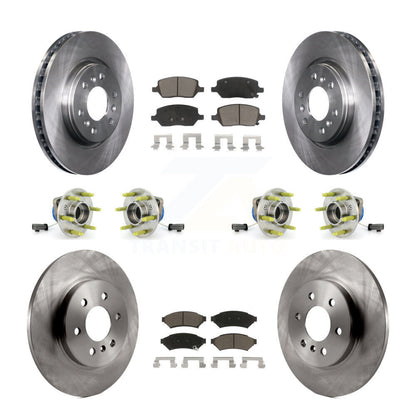 Hub Bearing Disc Brake Rotor Pad Front Rear Kit (10Pc) For 2006 Saturn Relay AWD