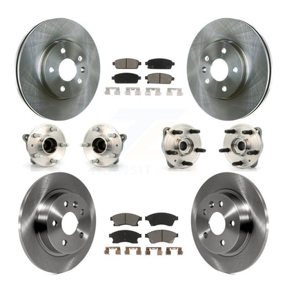 Hub Bearing Brake Rotor Pads Front Rear Kit (10Pc) For 2011-2012 Chevrolet Cruze
