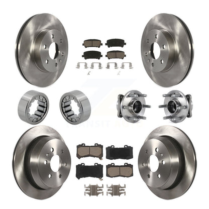 Hub Bearing Brake Rotor & Pads Shoe Front Rear Kit (10Pc) For Chevrolet Colorado