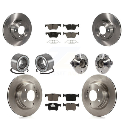 Hub Bearing Disc Brake Rotor & Pads Shoe Front Rear Kit (10Pc) For BMW 320i 328d