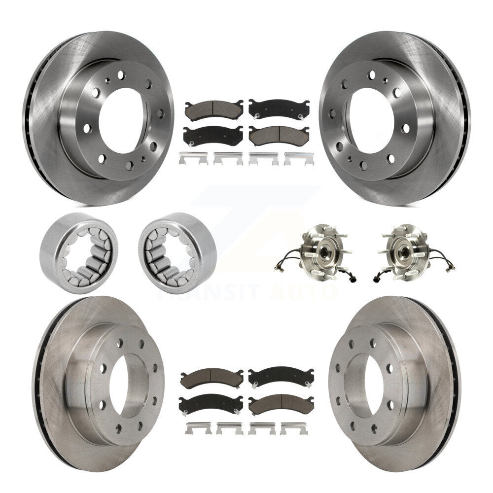 Hub Bearing Brake Rotor Pad Shoe Front Rear Kit (10Pc) For GMC Chevrolet 1500 HD