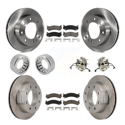 Hub Bearing Brake Rotor Pad Shoe Front Rear Kit (10Pc) For GMC Chevrolet 1500 HD