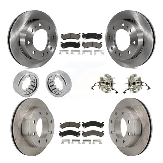 Hub Bearing Brake Rotor Pad Shoe Front Rear Kit (10Pc) For GMC Chevrolet 1500 HD