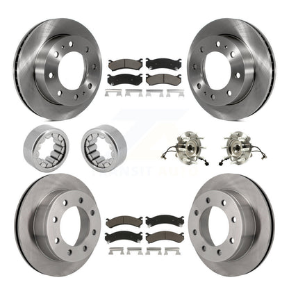 Hub Bearing Brake Rotor & Pad Shoe Front Rear Kit (10Pc) For Chevrolet Silverado