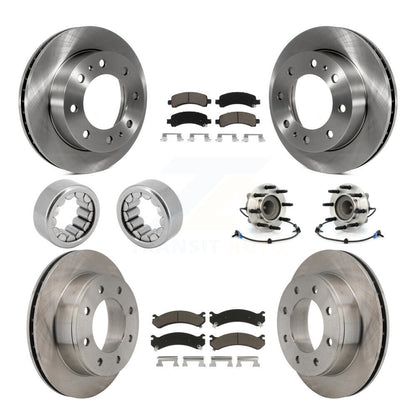 Hub Bearing Disc Brake Rotor Pads Shoe Front Rear Kit (10Pc) For GMC Savana 2500