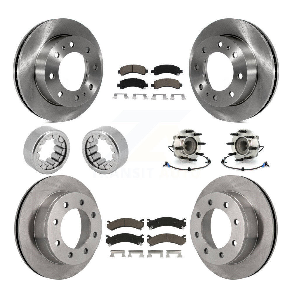 Hub Bearing Brake Rotor Pad Shoe Front Rear Kit (10Pc) For Chevrolet Express GMC