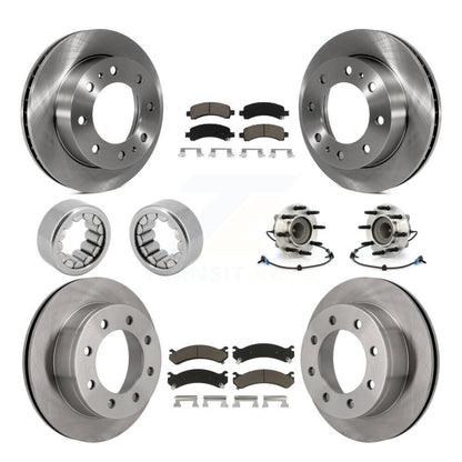 Hub Bearing Brake Rotor Pad Shoe Front Rear Kit (10Pc) For Chevrolet Express GMC