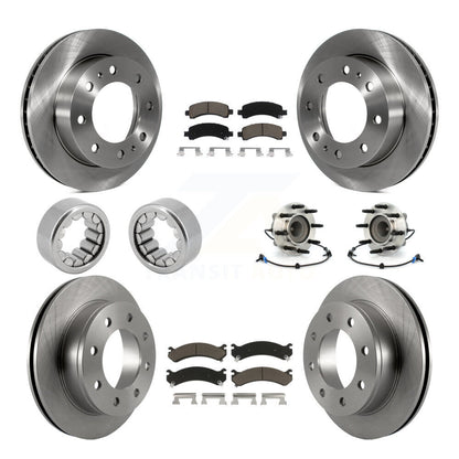 Hub Bearing Brake Rotor Pad Shoe Front Rear Kit (10Pc) For Chevrolet Express GMC
