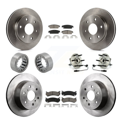 Hub Bearing Brake Rotor And Pad Shoe Front Rear Kit For Chevrolet Silverado 1500