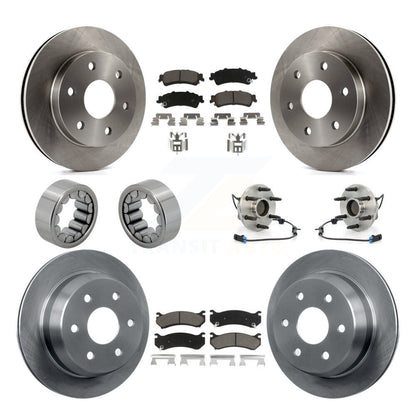 Hub Bearing Brake Rotor & Pad Shoe Front Rear Kit (10Pc) For Chevrolet Astro GMC