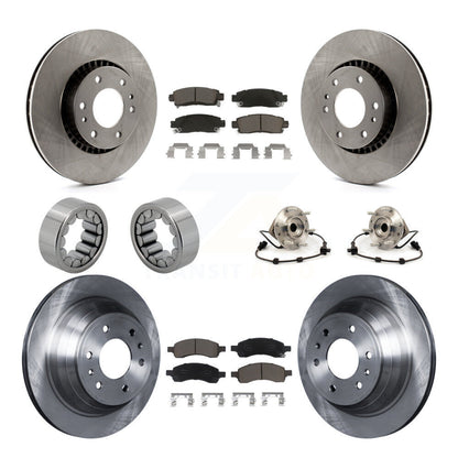 Hub Bearing Brake Rotor Pad Shoe Front Rear Kit (10Pc) For Chevrolet Trailblazer