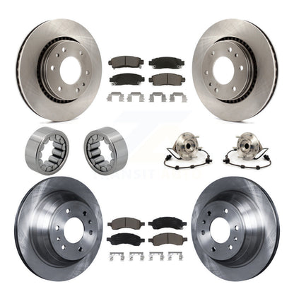 Hub Bearing Brake Rotor Pad Shoe Front Rear Kit (10Pc) For Chevrolet Trailblazer