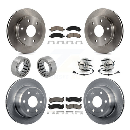 Hub Bearing Brake Rotor Pad Shoe Front Rear Kit (10Pc) For Chevrolet Express GMC