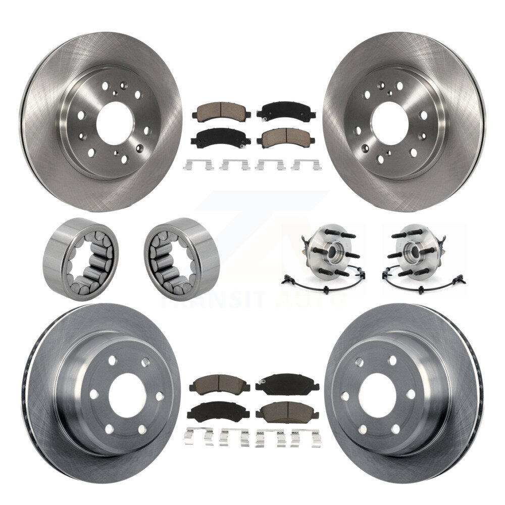 Hub Bearing Brake Rotor Pad Shoe Front Rear Kit (10Pc) For Chevrolet Express GMC