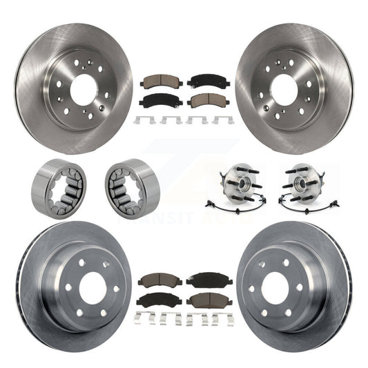 Hub Bearing Brake Rotor Pad Shoe Front Rear Kit (10Pc) For Chevrolet Express GMC