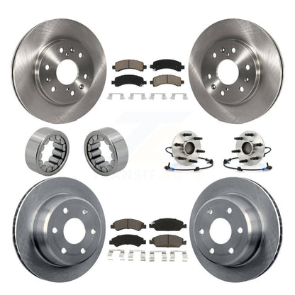 Hub Bearing Brake Rotor Pad Shoe Front Rear Kit (10Pc) For Chevrolet Express GMC