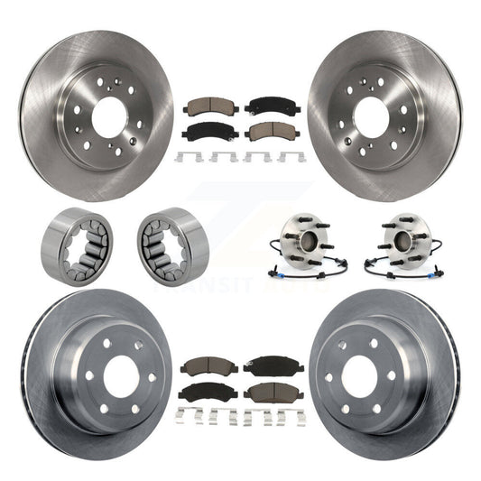 Hub Bearing Brake Rotor Pad Shoe Front Rear Kit (10Pc) For Chevrolet Express GMC