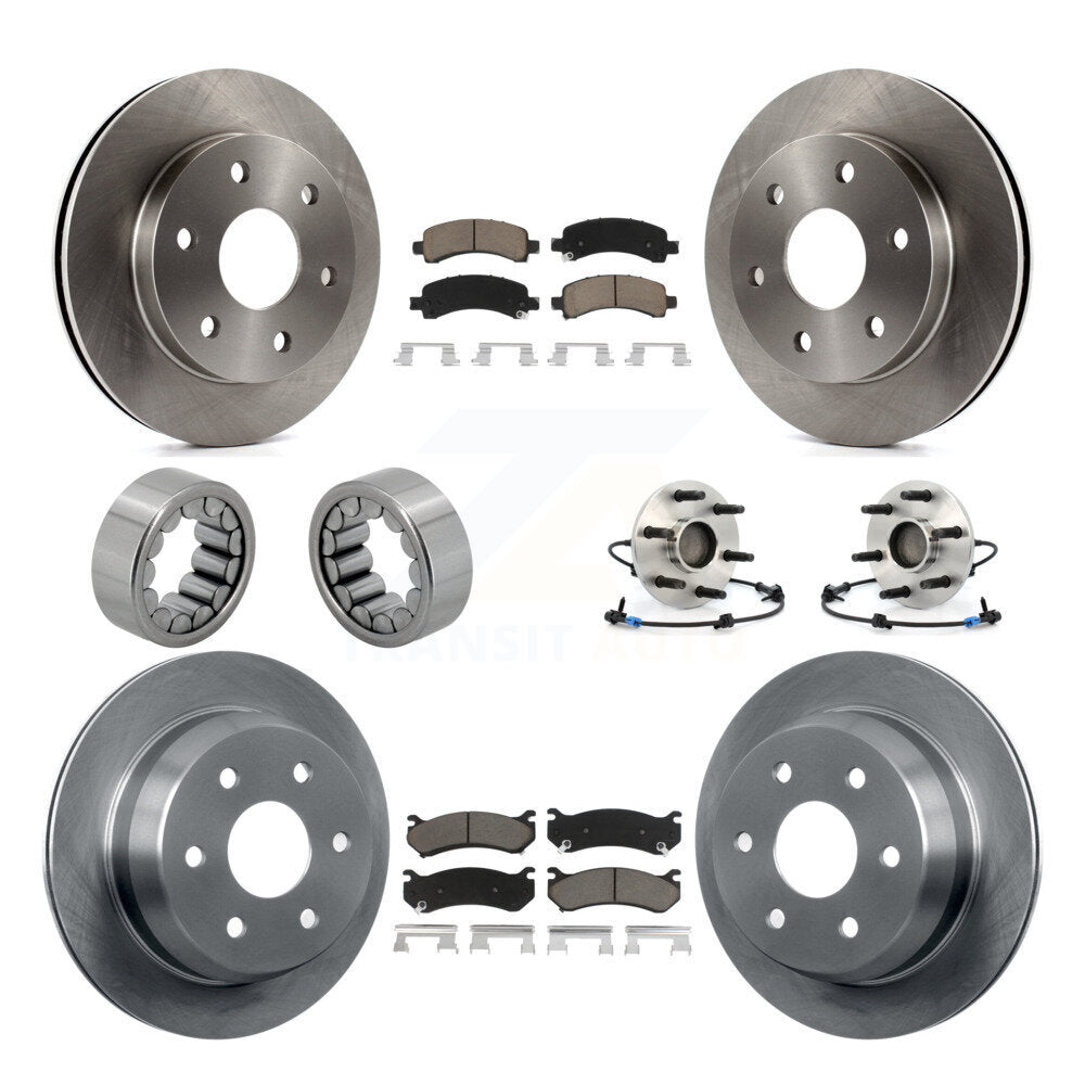Hub Bearing Brake Rotor Pad Shoe Front Rear Kit For Chevrolet Avalanche 1500 RWD