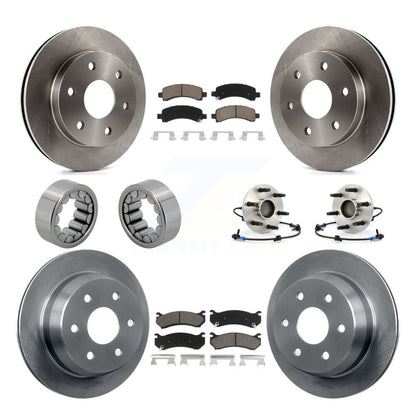 Hub Bearing Brake Rotor Pad Shoe Front Rear Kit For Chevrolet Avalanche 1500 RWD