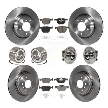 Hub Bearing Disc Brake Rotor & Pads Shoe Front Rear Kit (10Pc) For 2006 BMW 330i
