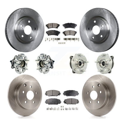 Hub Bearing Brake Rotor And Pad Front Rear Kit (10Pc) For 2016-2020 Toyota Mirai