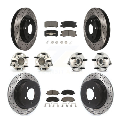 Hub Bearing Coat Brake Rotor Pads Front Rear Kit (10Pc) For Chrysler Sebring 200