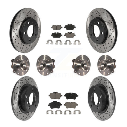 Hub Bearing Coated Brake Rotor Pad Front Rear Kit For Mini Cooper Countryman AWD