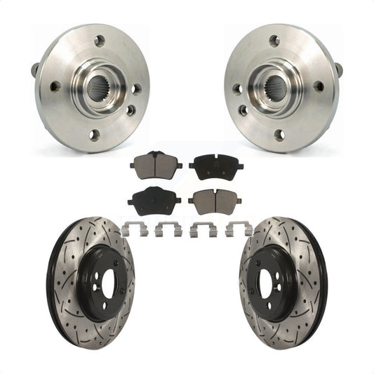 Hub Bearing Assembly Coated Drill Slot Brake Rotor Pad Front Kit For Mini Cooper