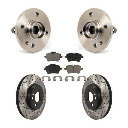 Hub Bearing Assembly Coated Drill Slot Brake Rotor Pad Front Kit For Mini Cooper