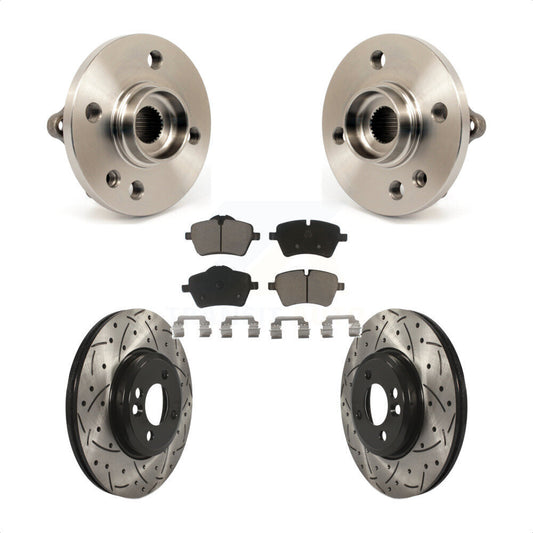 Hub Bearing Assembly Coated Drill Slot Brake Rotor Pad Front Kit For Mini Cooper