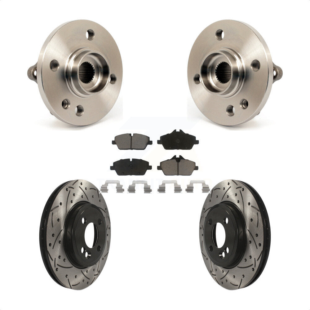 Hub Bearing Assembly Coated Drill Slot Brake Rotor Pad Front Kit For Mini Cooper