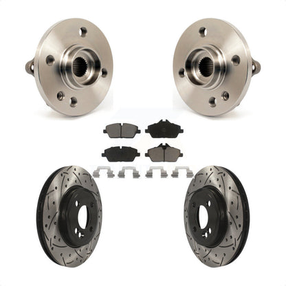 Hub Bearing Assembly Coated Drill Slot Brake Rotor Pad Front Kit For Mini Cooper