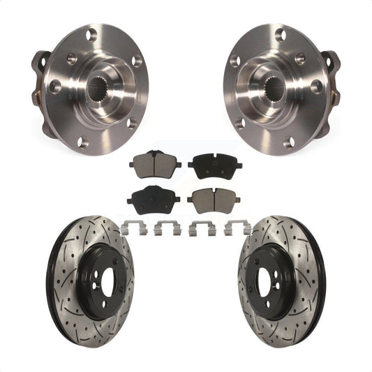 Bearing Assembly Drill Slot Brake Rotor Pad Front Kit For Mini Cooper Countryman